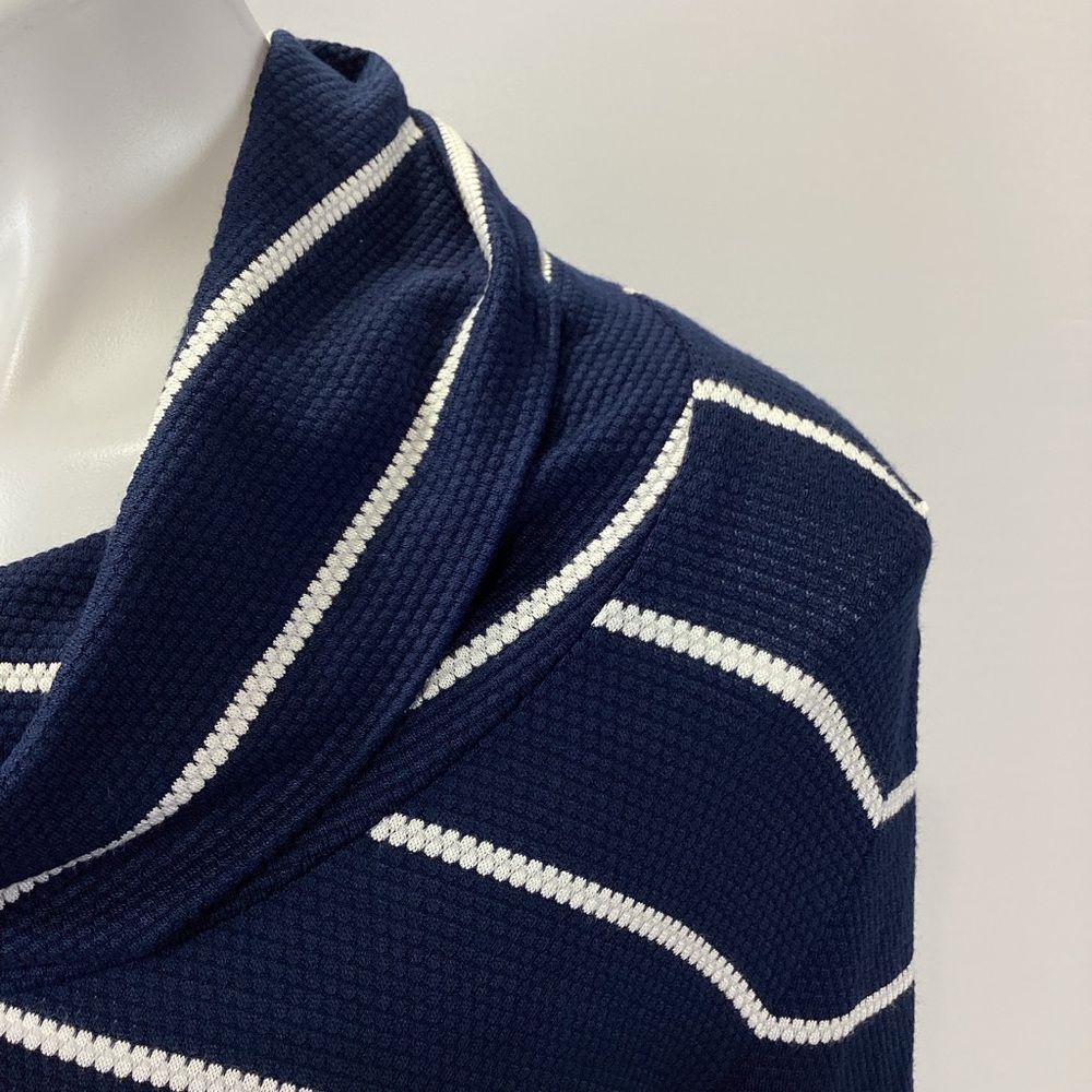 Tommy Hilfiger Athluxe Striped Cowl Neck Shirt Long Sleeve XL NWT - Picture 5 of 12